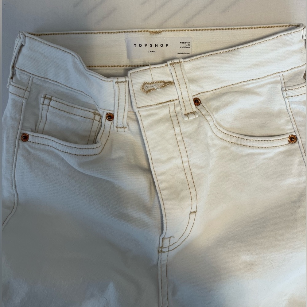 Topshop white jeans